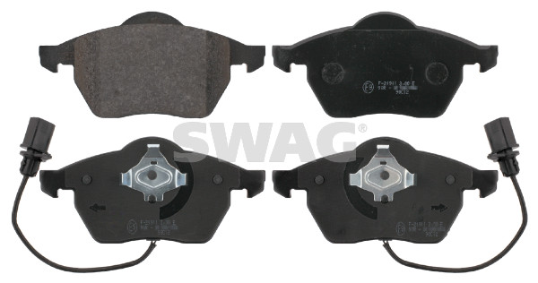 Kit pastiglie freno, Freno a disco - 30 91 6447 SWAG